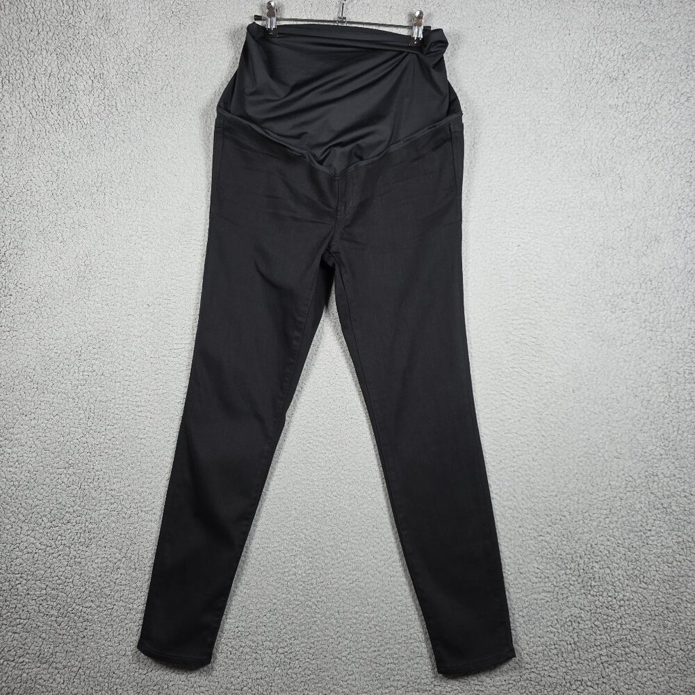 J. Crew Maternity Jeans Size 28 Black Dark Wash Mid Rise Skinny Stretch Retail